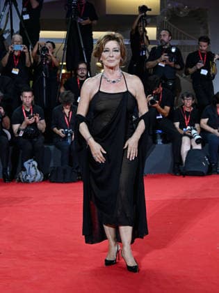 IPA88206093 - Venice, 83rd Venice International Film Festival 2026 - Night 5 - Filming Italy red carpet - Pictured: Monica Guerritore  Copyright: xManuelexMangiarottix xPoolxPhotoxEventsx08x 88206093