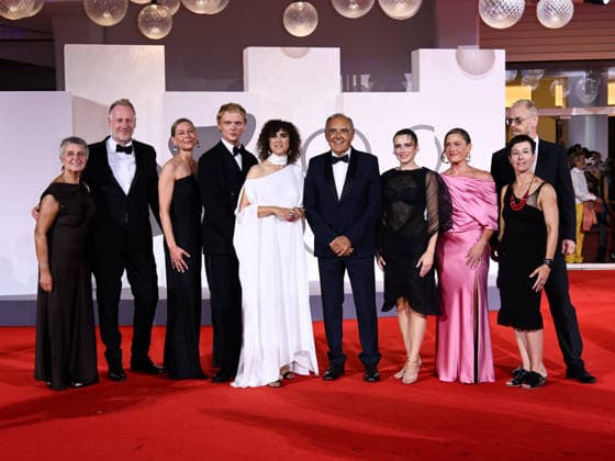 IPA88209483 - Venice, 83rd Venice International Film Festival 2026 - Night 5 - Red carpet for the film *Kvinde ukendt* (*Woman Unknown*). Pictured: Mikael Rieks, Maren Louise Käehne, Thorbjorn Hedegaard, May el-Toukhy, Mathilde Arcel, Carsten Bjornlund, Marina Bouras, Alberto Barbera  Copyright: xAlbertoxTerenghi PoolxPhotoxEvenx xPoolxPhotoxEventsx08x 88209483