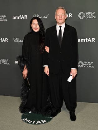 IPA88208358 - Venice, 83rd Venice International Film Festival 2026 - Night 5 - AMFAR Red Carpet. Pictured: Marina AbramoviÄ‡, Todd Eckert  Copyright: xSimonexComix xPoolxPhotoxEventsx08x 88208358