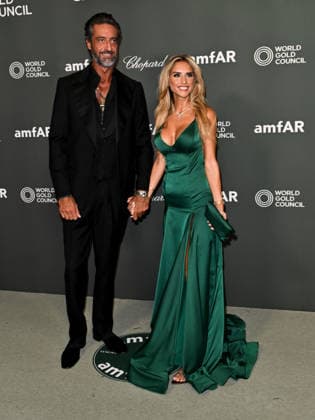 IPA88211246 - Venice, 83rd Venice International Film Festival 2026 - Night 5 - AMFAR red carpet. Pictured: Umberto Pengo, Michela Persico  Copyright: xSimonexComix xPoolxPhotoxEventsx08x 88211246