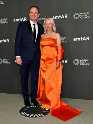 IPA88211266 - Venice, 83rd Venice International Film Festival 2026 - Night 5 - AMFAR Red Carpet. Pictured: Kyle Clifford, Pamela Anderson  Copyright: xSimonexComix xPoolxPhotoxEventsx08x 88211266