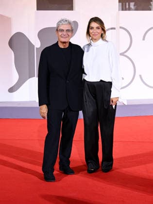 IPA88214810 - Venice, 83rd Venice International Film Festival 2026 - Night 5 - Red carpet filming in Italy. Pictured: Mario Martone, Ippolita Di Maio  Copyright: xAlbertoxTerenghi PoolxPhotoxEvenx xPoolxPhotoxEventsx08x 88214810