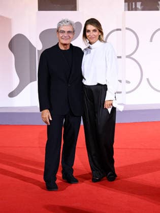 IPA88214811 - Venice, 83rd Venice International Film Festival 2026 - Night 5 - Red carpet filming in Italy. Pictured: Mario Martone, Ippolita Di Maio  Copyright: xAlbertoxTerenghi PoolxPhotoxEvenx xPoolxPhotoxEventsx08x 88214811