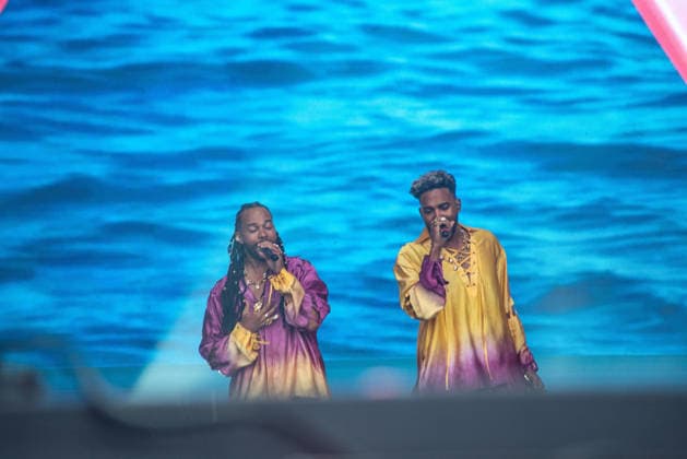 RIO DE JANEIRO, RJ - 06.09.2026: ROCK IN RIO 2026 - Calema will perform on the Sunset Stage on the third day of Rock in Rio 2026, Sunday, September 6th, amidst heavy rain, at the event taking place in Cidade do Rock, Barra, Rio de Janeiro, RJ. x3011271x  CristianexMota
