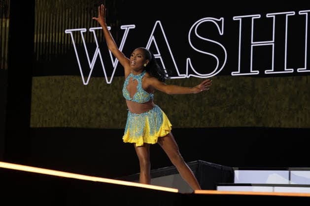 Evelyn Smith, Miss District of Columbia, participates in the talent segment of Miss America 2027 at the West Palm Beach Convention Center in West Palm Beach, Florida on Sunday, September 6, 2026.  MIA20260906127 GaryxIxRothstein