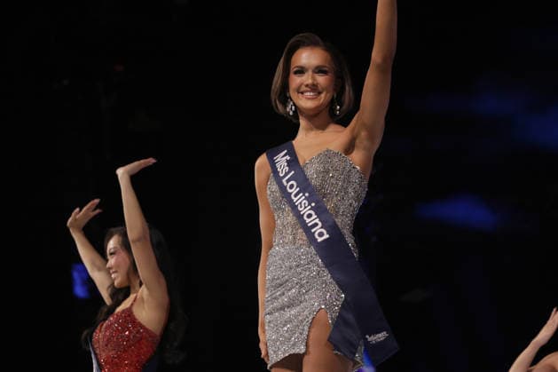 Shelby Bordelon, Miss Louisiana, celebrates making the semifinals of Miss America 2027 at the West Palm Beach Convention Center in West Palm Beach, Florida on Sunday, September 6, 2026.  MIA20260906112 GaryxIxRothstein