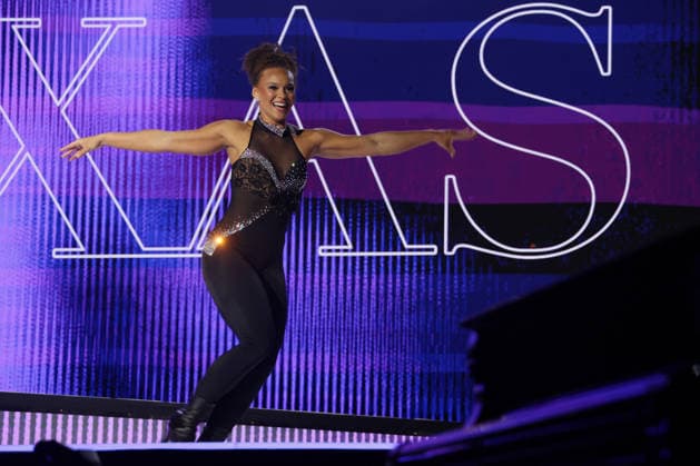 Regan Hutsell, Miss Texas, participates in the talent segment of Miss America 2027 at the West Palm Beach Convention Center in West Palm Beach, Florida on Sunday, September 6, 2026.  MIA20260906119 GaryxIxRothstein