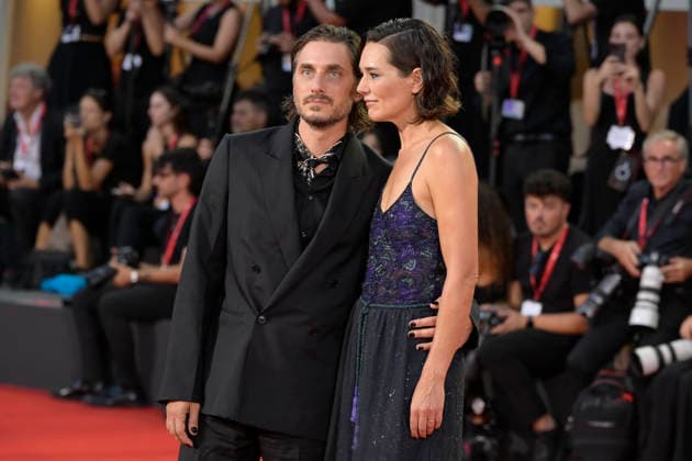 The echo chamber red carpet in Venice Lido - 06 Sep 2026 Alissa Jung (l) and Luca Marinelli (r) attend the red carpet of movie The echo chamber during the 83rd Venice Film Festival at Palazzo del cinema. Venice Lido Italy Copyright: xMarioxCartellix xSOPAxImagesx _DSC9688