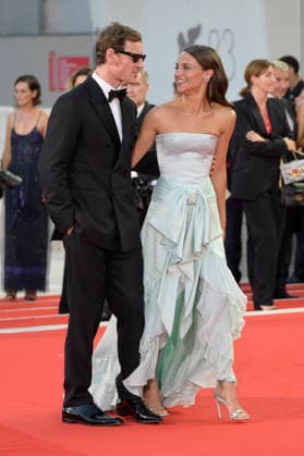 September 6, 2026, Venice Lido, Italy: Michael Fassbender (l) and Alicia Vikander (r) attend the red carpet of movie The echo chamber during the 83rd Venice Film Festival at Palazzo del cinema. Venice Lido Italy - ZUMAs197 20260906_aaa_s197_420 Copyright: xMarioxCartellix