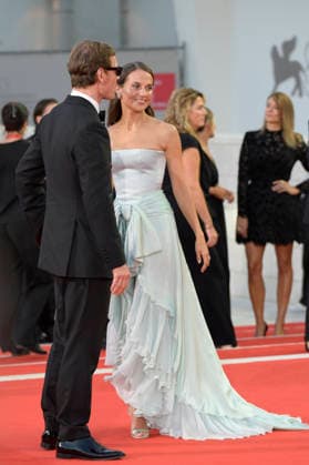 September 6, 2026, Venice Lido, Italy: Michael Fassbender (l) and Alicia Vikander (r) attend the red carpet of movie The echo chamber during the 83rd Venice Film Festival at Palazzo del cinema. Venice Lido Italy - ZUMAs197 20260906_aaa_s197_425 Copyright: xMarioxCartellix