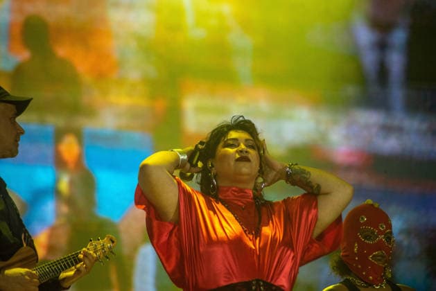 RIO DE JANEIRO, RJ - 06.09.2026: ROCK IN RIO 2026 - Baiana System on the Sunset stage on the third day of Rock in Rio 2026, Sunday, September 6th, amidst heavy rain, at Cidade do Rock, Barra, Rio de Janeiro, RJ. x3011634x  CristianexMota