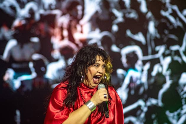 RIO DE JANEIRO, RJ - 06.09.2026: ROCK IN RIO 2026 - Baiana System on the Sunset stage on the third day of Rock in Rio 2026, Sunday, September 6th, amidst heavy rain, at Cidade do Rock, Barra, Rio de Janeiro, RJ. x3011672x  CristianexMota