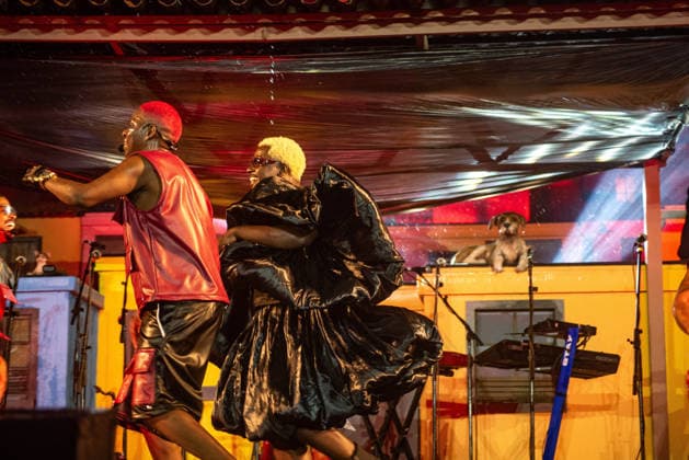 RIO DE JANEIRO, RJ - 06.09.2026: ROCK IN RIO 2026 - Os Cria will perform on the favela stage on the third day of Rock in Rio 2026, Sunday, September 6th, amidst heavy rain. The event takes place at Cidade do Rock, in Barra, Rio de Janeiro, RJ. x3011738x  CristianexMota