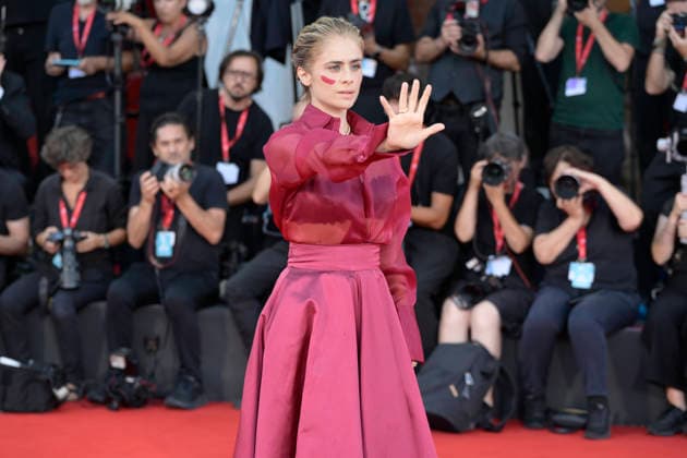 September 6, 2026, Venice Lido, Italy: Greta Scarano attends the red carpet of the movie Hombre al agua at Palazzo del cinema in Venice Lido for the 83rd Venice Film Festival. Venice Lido Italy - ZUMAs197 20260906_aaa_s197_579 Copyright: xMarioxCartellix