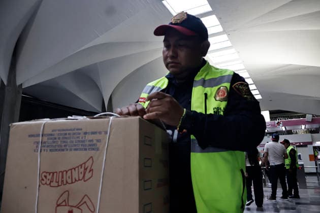 September 6, 2026, Mexico City, Cdmx, Mexico: The Collective Transport System (STC Metro), in coordination with the Citizen Security Secretariat (SSC-CDMX) community policing units, launched the Zero Fireworks operation to prevent the purchase and transport of fireworks that endanger public transport users. The operation began on September 1st and runs until the 15th, the day Mexico celebrates the Cry of Independence. A checkpoint was set up at the Merced Metro stationÃ¢â‚¬a known site for the illegal sale of fireworksÃ¢â‚¬where 10 kilograms of fireworks of various types and explosive intensities have been seized; Civil Protection personnel collect these explosives daily for controlled destruction. Mexico City Mexico - ZUMAp204 20260906_zip_p204_003 Copyright: xJosuexPerezx