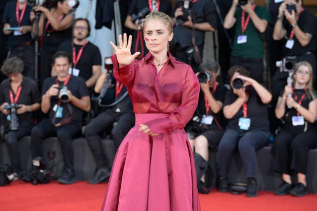September 6, 2026, Venice Lido, Italy: Greta Scarano attends the red carpet of the movie Hombre al agua at Palazzo del cinema in Venice Lido for the 83rd Venice Film Festival. Venice Lido Italy - ZUMAs197 20260906_aaa_s197_588 Copyright: xMarioxCartellix