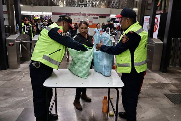 September 6, 2026, Mexico City, Cdmx, Mexico: The Collective Transport System (STC Metro), in coordination with the Citizen Security Secretariat (SSC-CDMX) community policing units, launched the Zero Fireworks operation to prevent the purchase and transport of fireworks that endanger public transport users. The operation began on September 1st and runs until the 15th, the day Mexico celebrates the Cry of Independence. A checkpoint was set up at the Merced Metro stationÃ¢â‚¬a known site for the illegal sale of fireworksÃ¢â‚¬where 10 kilograms of fireworks of various types and explosive intensities have been seized; Civil Protection personnel collect these explosives daily for controlled destruction. Mexico City Mexico  - ZUMAp204 20260906_zip_p204_037 Copyright: xJosuexPerezx