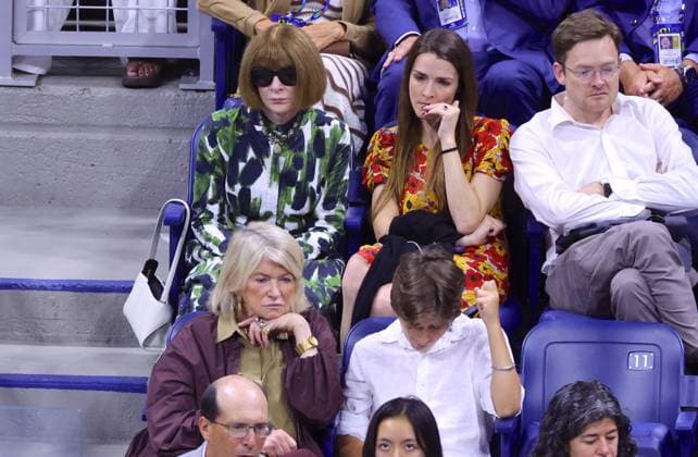 US Open - Anna Wintour in The Stands Anna Wintour with her daughter Bee Shaffer and Martha Stewart attend round of 16 at the US Open in New York, NY on September 7, 2026. Photo by Dylan Travis ABACAPRESS.COM New York NY United States  Copyright: xDylanxTravis ABACAx