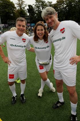 KICKEN MIT HERZ 2026 Thomas Helmer, Madita van Hülsen, Richard Golz, Kicken mit Herz —the charity soccer game to benefit the UKE’s pediatric ward—at Hoheluft Stadium, Hamburg, September 6, 2026 Copyright: xEventpressxMPx