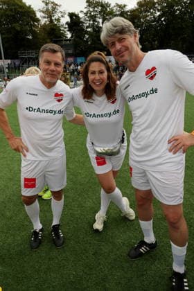 KICKEN MIT HERZ 2026 Thomas Helmer, Madita van Hülsen, Richard Golz, Kicken mit Herz —the charity soccer game to benefit the UKE’s pediatric ward—at Hoheluft Stadium, Hamburg, September 6, 2026 Copyright: xEventpressxMPx