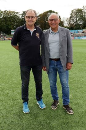 KICKEN MIT HERZ 2026 Ewald Lienen, Felix Magath, Kicken mit Herz —the charity soccer match to benefit the pediatric ward at the UKE—at Hoheluft Stadium, Hamburg, September 6, 2026 Copyright: xEventpressxMPx