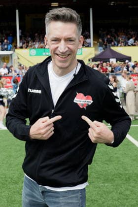 KICKEN MIT HERZ 2026 Steffen Hallaschka, Kicken mit Herz, the charity soccer match to benefit the pediatric ward at the UKE, at Hoheluft Stadium, Hamburg, September 6, 2026 Copyright: xEventpressxMPx