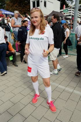 KICKEN MIT HERZ 2026 Nina Petri, Kicken mit Herz —the charity soccer match to benefit the pediatric ward at the UKE—at Hoheluft Stadium, Hamburg, September 6, 2026 Copyright: xEventpressxMPx