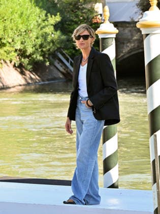 IPA88232641 - Venice, 83rd Venice International Film Festival 2026 - Day 6 - Arrivals at the Excelsior Hotel pier - Pictured: Anna Foglietta  Copyright: xManuelexMangiarottix xPoolxPhotoxEventsx08x 88232641