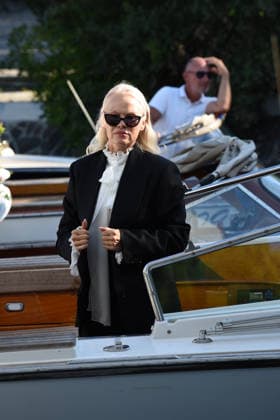 IPA88233730 - Venice: Pamela Anderson arrives at the Hotel Excelsior; pictured: Pamela Anderson  Copyright: xFRANCESCAxVIECELIx xFrancescaxViecelix 88233730