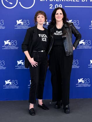 IPA88236266 - Venice, 83rd Venice International Film Festival 2026 - Day 6 - Photocall for the film They re Here. Pictured: Laura Poitras, Rachel Lauren Mueller  Copyright: xAlbertoxTerenghix xPoolxPhotoxEventsx08x 88236266