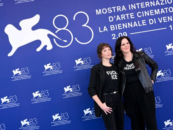 IPA88236268 - Venice, 83rd Venice International Film Festival 2026 - Day 6 - Photocall for the film They™re Here. Pictured: Laura Poitras, Rachel Lauren Mueller  Copyright: xAlbertoxTerenghix xPoolxPhotoxEventsx08x 88236268