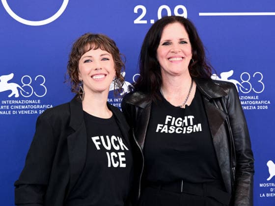 IPA88236273 - Venice, 83rd Venice International Film Festival 2026 - Day 6 - Photocall for the film They re Here. Pictured: Laura Poitras, Rachel Lauren Mueller  Copyright: xAlbertoxTerenghix xPoolxPhotoxEventsx08x 88236273