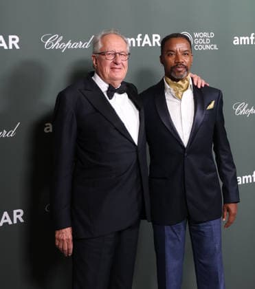 amfAR Gala Venezia 2026 VENICE, ITALY - SEPTEMBER 06: Geoffrey Rush and Rodney Hicks attend the amfAR Gala Venezia 2026 presented by World Gold Council at Hilton Molino Stucky on September 06, 2026 in Venice, Italy. CAP KA Kristina Afanasyeva Venice ITALY Copyright: xKristinaxAfanasyeva CapitalxPicturesx