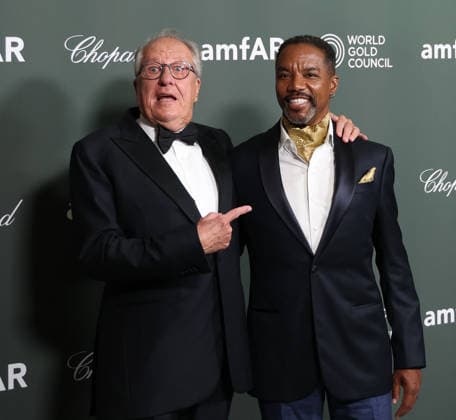 amfAR Gala Venezia 2026 VENICE, ITALY - SEPTEMBER 06: Geoffrey Rush and Rodney Hicks attend the amfAR Gala Venezia 2026 presented by World Gold Council at Hilton Molino Stucky on September 06, 2026 in Venice, Italy. CAP KA Kristina Afanasyeva Venice ITALY Copyright: xKristinaxAfanasyeva CapitalxPicturesx