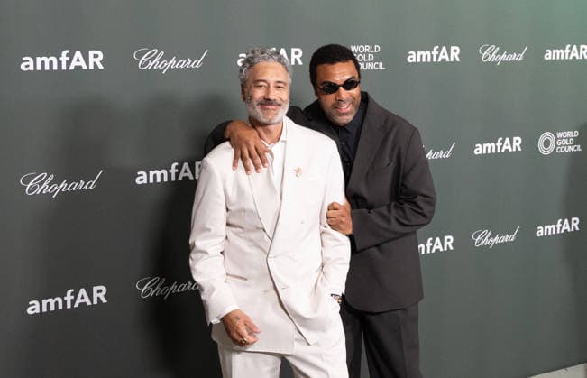 amfAR Gala Venezia 2026 VENICE, ITALY - SEPTEMBER 06: Taika Waititi and a guest attend the amfAR Gala Venezia 2026 presented by World Gold Council at Hilton Molino Stucky on September 06, 2026 in Venice, Italy. CAP KA Kristina Afanasyeva Venice ITALY Copyright: xKristinaxAfanasyeva CapitalxPicturesx