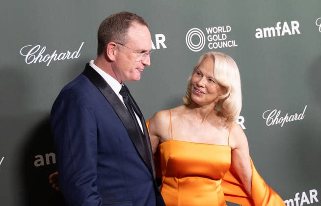 amfAR Gala Venezia 2026 VENICE, ITALY - SEPTEMBER 06: Kyle Clifford and Pamela Anderson attend the amfAR Gala Venezia 2026 presented by World Gold Council at Hilton Molino Stucky on September 06, 2026 in Venice, Italy. CAP KA Kristina Afanasyeva Venice ITALY Copyright: xKristinaxAfanasyeva CapitalxPicturesx