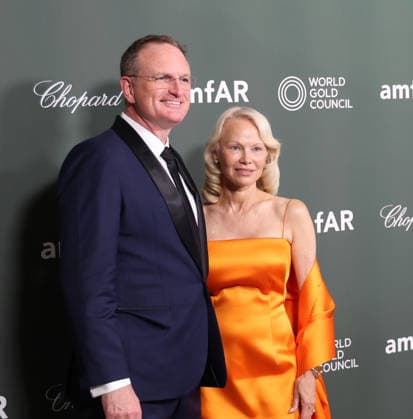 amfAR Gala Venezia 2026 VENICE, ITALY - SEPTEMBER 06: Kyle Clifford and Pamela Anderson attend the amfAR Gala Venezia 2026 presented by World Gold Council at Hilton Molino Stucky on September 06, 2026 in Venice, Italy. CAP KA Kristina Afanasyeva Venice ITALY Copyright: xKristinaxAfanasyeva CapitalxPicturesx