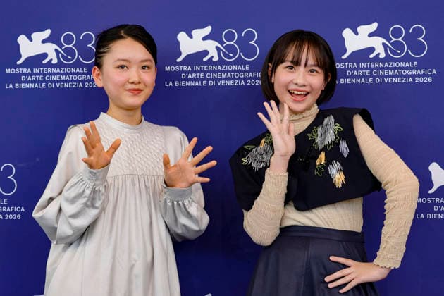 September 7, 2026, Venice, ITALY: Cast members Rokka Okada and Furi Nanase pose for the photocall of the ˜Look Back at the 83rd annual Venice International Film Festival, in Venice, Italy, 07 September 2026. The movie is presented in official competition Venezia83 at the festival running from 02 to 12 September 2026. ANSA FABIO FRUSTACI. Venice ITALY  - ZUMAa110 20260907_zaf_a110_025 Copyright: xFabioxFrustacix