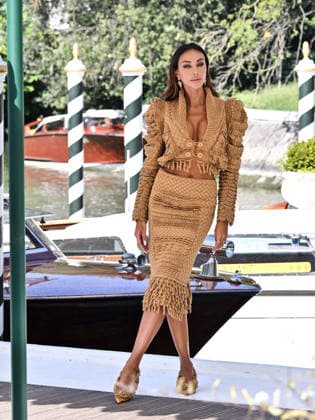 IPA88239962 - Venice, 83rd Venice International Film Festival 2026 - Day 6 - Arrivals at the Excelsior Hotel™s pier - Pictured: Madalina Ghenea  Copyright: xSimonexComix xPoolxPhotoxEventsx08x 88239962