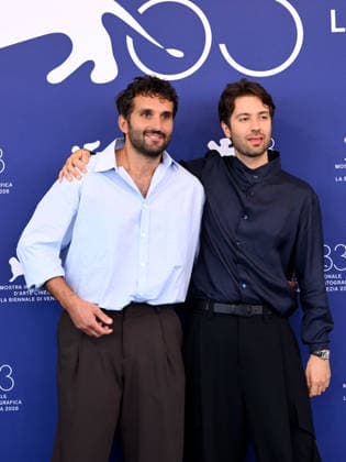 IPA88239922 - Venice, 83rd Venice International Film Festival 2026 - Day 6 - Photocall for *L™estranea* - Pictured: Salvatore De Chirico, Paolo Strippoli  Copyright: xAlbertoxTerenghix xPoolxPhotoxEventsx08x 88239922