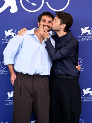 IPA88239925 - Venice, 83rd Venice International Film Festival 2026 - Day 6 - Photocall for *L™estranea* - Pictured: Salvatore De Chirico, Paolo Strippoli  Copyright: xAlbertoxTerenghix xPoolxPhotoxEventsx08x 88239925