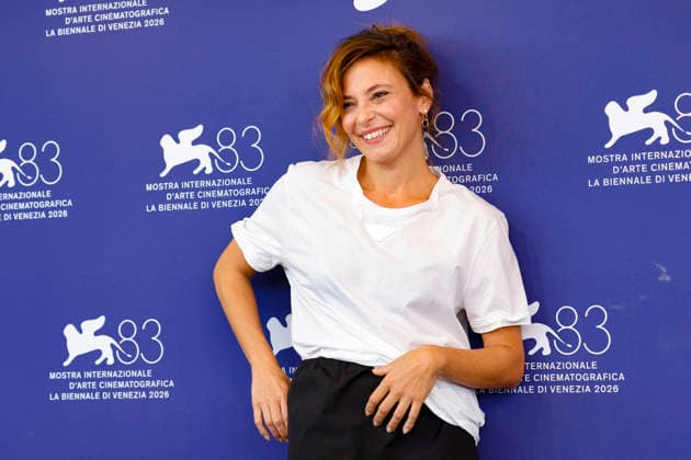 September 7, 2026, Venice, ITALY: Italian actor Jasmine Trinca poses for the photocall of the ˜L™Estranea (The Spiral) at the 83rd annual Venice International Film Festival, in Venice, Italy, 07 September 2026. The movie is presented in official competition Venezia83 at the festival running from 02 to 12 September 2026. ANSA FABIO FRUSTACI. Venice ITALY  - ZUMAa110 20260907_zaf_a110_040 Copyright: xFabioxFrustacix