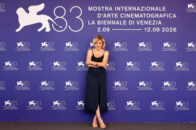 September 7, 2026, Venice, ITALY: Italian actor Valeria Bruni Tedeschi poses for the photocall of the ˜L™Estranea (The Spiral) at the 83rd annual Venice International Film Festival, in Venice, Italy, 07 September 2026. The movie is presented in official competition Venezia83 at the festival running from 02 to 12 September 2026. ANSA FABIO FRUSTACI. Venice ITALY  - ZUMAa110 20260907_zaf_a110_052 Copyright: xFabioxFrustacix