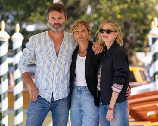 Guido Caprino, Anna Foglietta, and Alba Rohrwacher are seen during the 83rd Venice International Film Festival on September 7, 2026, in Venice, Italy. Lucia Sabatelli, Venice, Italy  Copyright: xLuciaxSabatellix xBestimagexLuciaxSabatellix xBestimagex