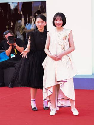 IPA88243065 - Venice, 83rd Venice International Film Festival 2026 - Night 6 - Red Carpet for the film LOOK BACK - Pictured: Rokka Okada, Furi Nanase  Copyright: xAlbertoxTerenghix xPoolxPhotoxEventsx08x IPA88243065