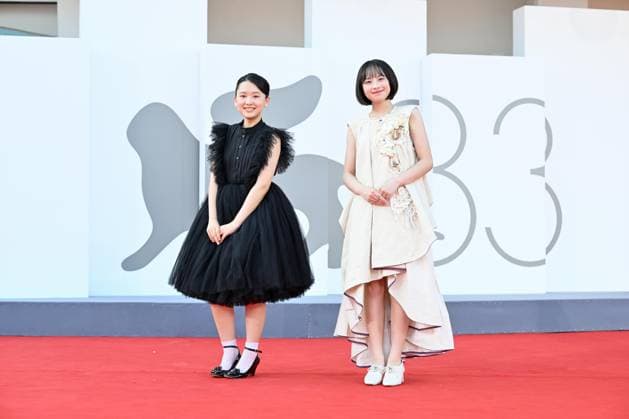 September 7, 2026, Venice, Rome, Italy: Furi Nanase and Rokka Okada on the red carpet for the film Look Back at the 83rd Venice International Film Festival, Venice, September 7, 2026 Venice Italy  - ZUMAa289 20260907_zia_a289_251 Copyright: xMariaxLauraxAntonellix xAgfx