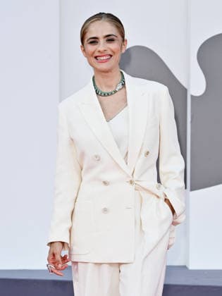 IPA88245560 - Venice, 83rd Venice International Film Festival 2026 - Night 6. Red carpet for the film L™estranea. Pictured: Greta Scarano  Copyright: xSIMONExCOMIx xx IPA88245560