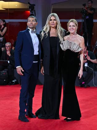 IPA88249382 - Venice, 83rd Venice International Film Festival 2026 - Night 6 - Red carpet for the film *Diva e Donna* - Pictured: Elisabetta Pellini, Tiziana Rocca, Gianluca Cerasola  Copyright: xManuelexMangiarottix xPoolxPhotoxEventsx08x IPA88249382