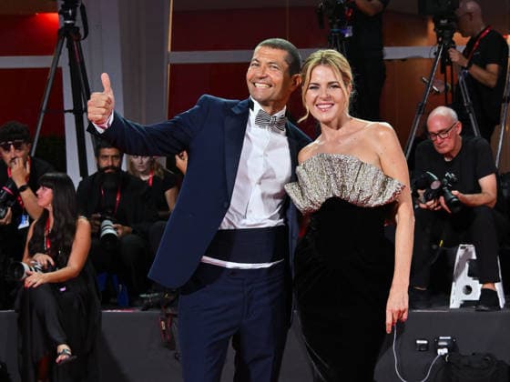 IPA88249386 - Venice, 83rd Venice International Film Festival 2026 - Night 6 - Red carpet for the film *Diva e Donna* - Pictured: Elisabetta Pellini, Gianluca Cerasola  Copyright: xManuelexMangiarottix xPoolxPhotoxEventsx08x IPA88249386
