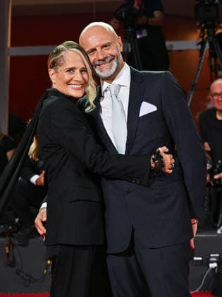 IPA88249697 - Venice, 83rd Venice International Film Festival 2026 - Night 6 - Red carpet for the film *Diva e Donna* - Pictured: Heather Parisi, her husband Umberto Maria Anzolin  Copyright: xManuelexMangiarottix xPoolxPhotoxEventsx08x IPA88249697